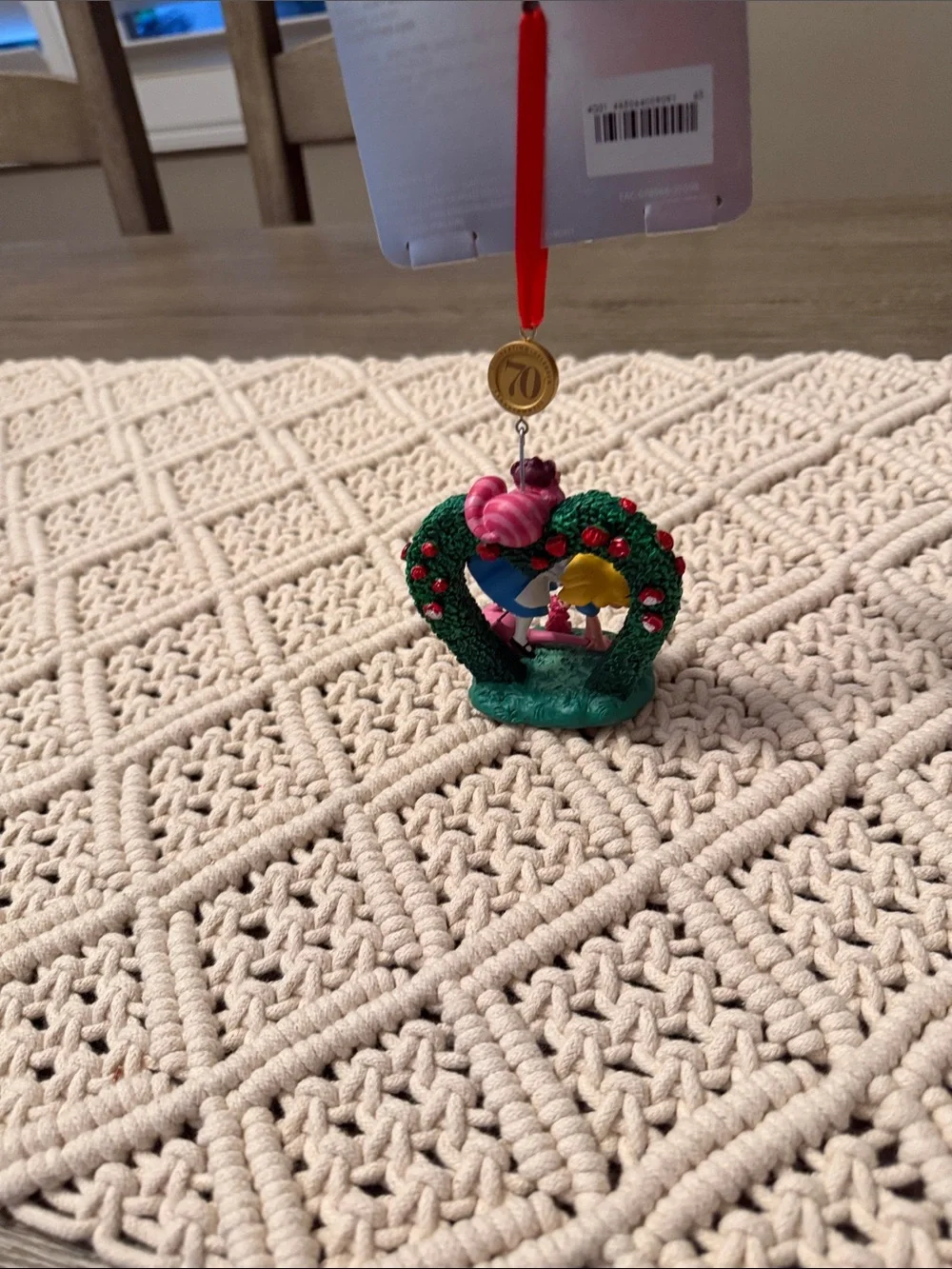 Disney Alice in Wonderland Blue & Green Holiday Ornament - Sketchbook Legacy
